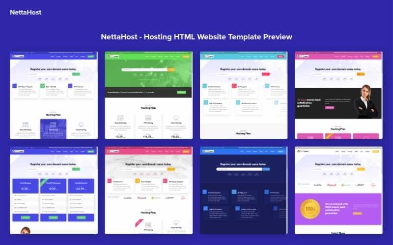NettaHost : Website Domain And Hosting Bootstrap Responsive HTML Template