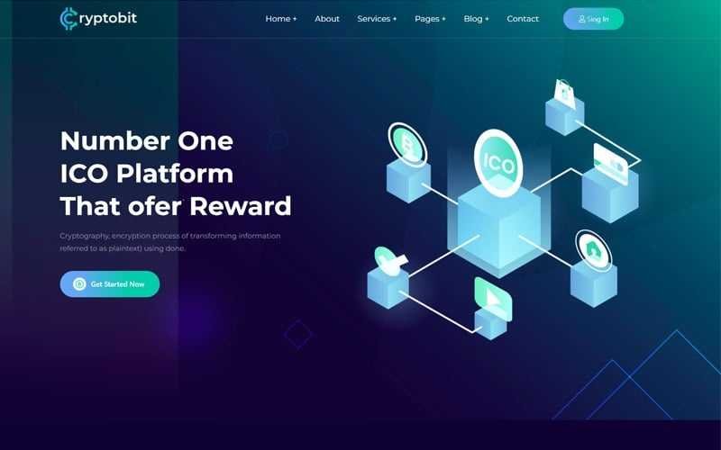 Cryptobit ICO Cryptocurrency HTML5 Template