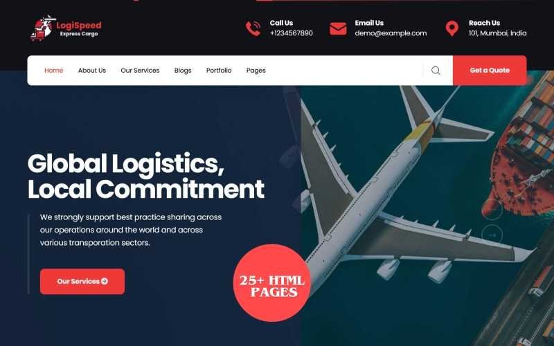 LogiSpeed - Transportaion Html Responsive Template