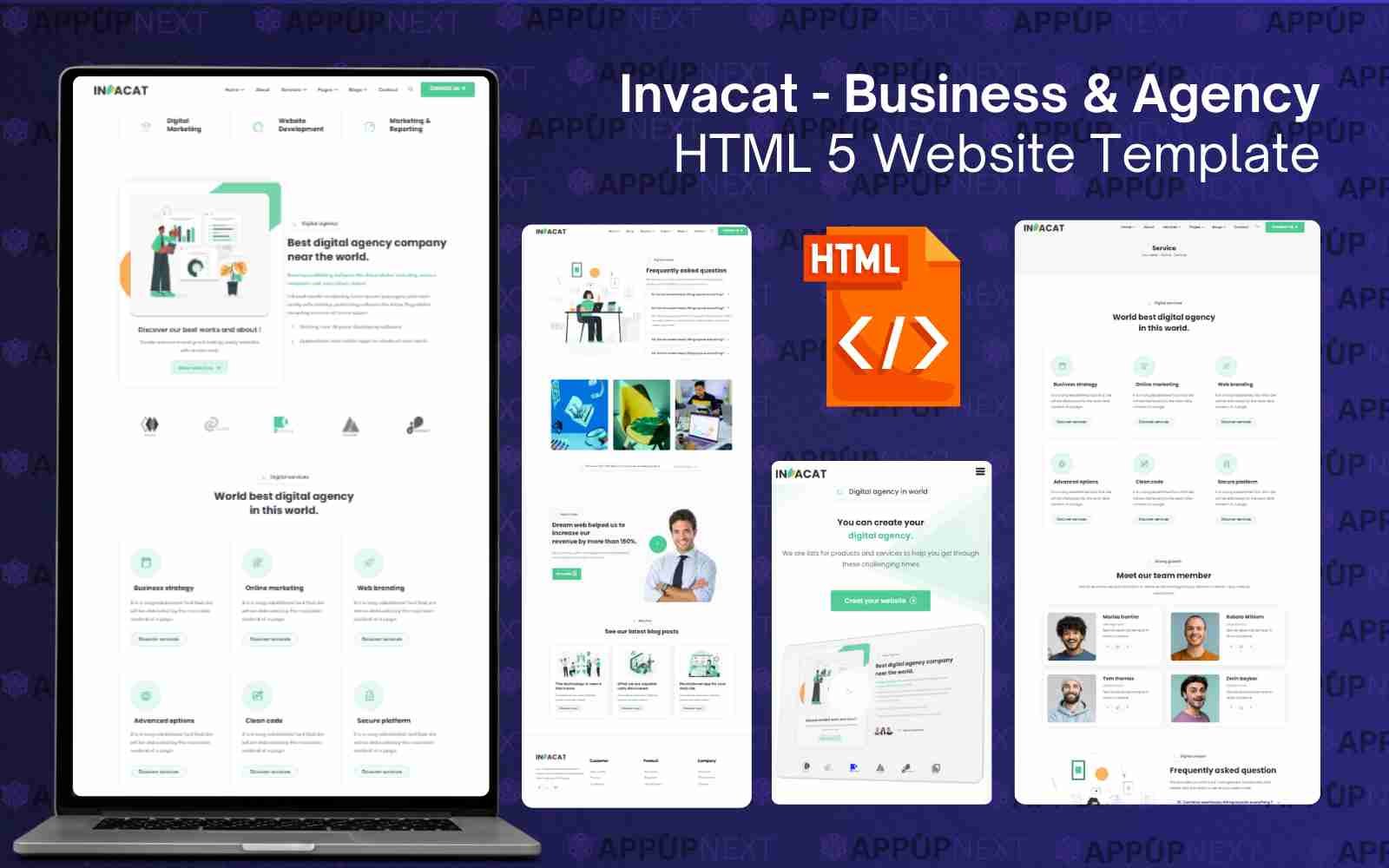 Invacat - Business & Agency HTML 5 Website Template