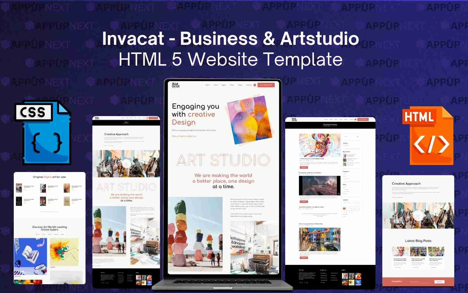 Invacat - Business & Artstudio HTML 5 Website Template