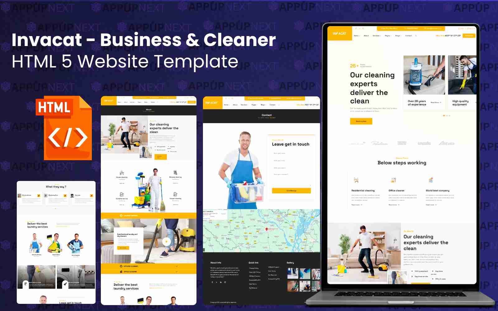 Invacat - Business & Cleaner HTML 5 Website Template