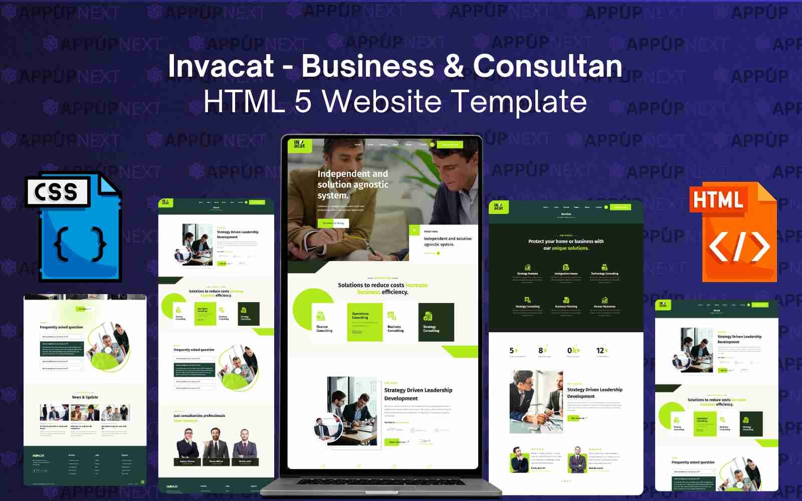 Invacat - Business & Consultan HTML 5 Website Template