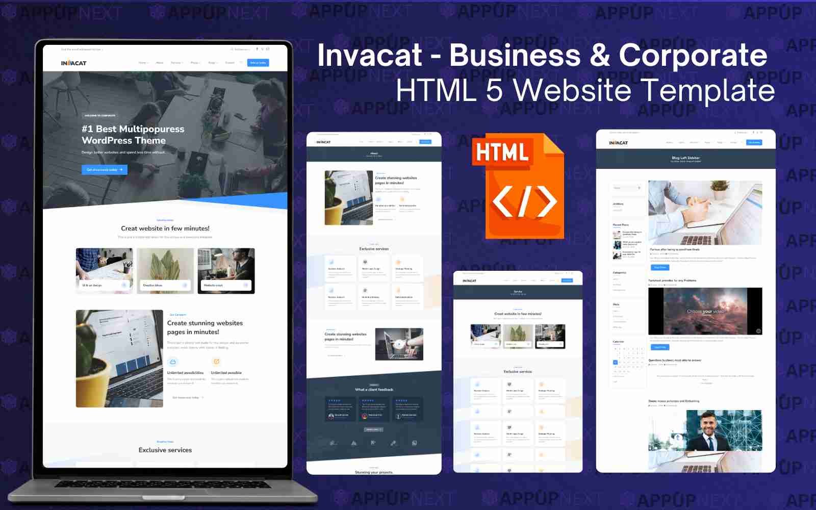 Invacat - Business & Corporate HTML 5 Website Template