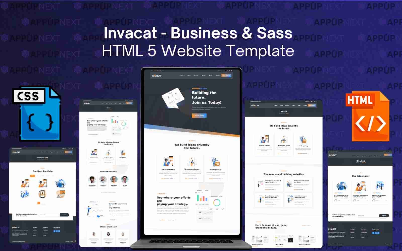 Invacat - Business & Sass HTML 5 Website Template