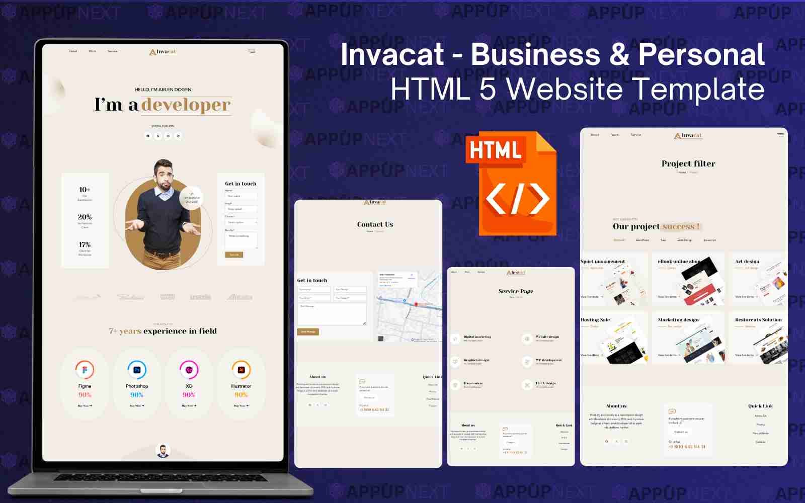 Invacat - Business & Personal HTML 5 Website Template