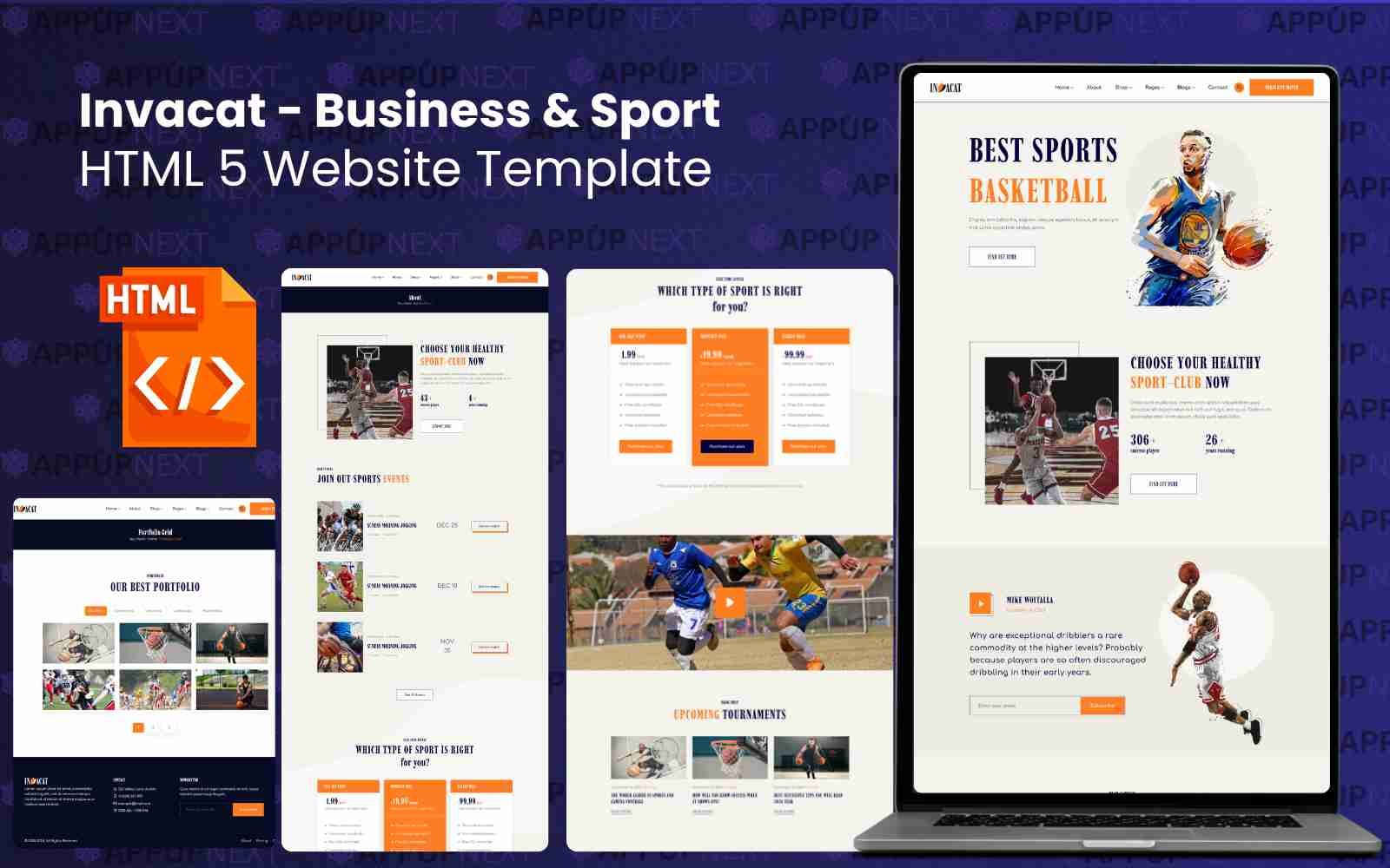 Invacat - Business & Sport HTML 5 Website Template