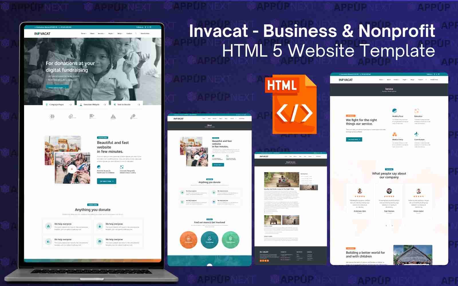 Invacat - Business & Nonprofit HTML 5 Website Template