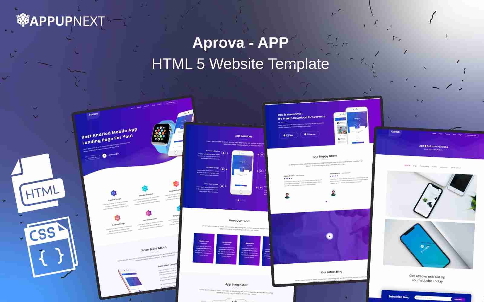 Aprova - APP| HTML 5 Website Template