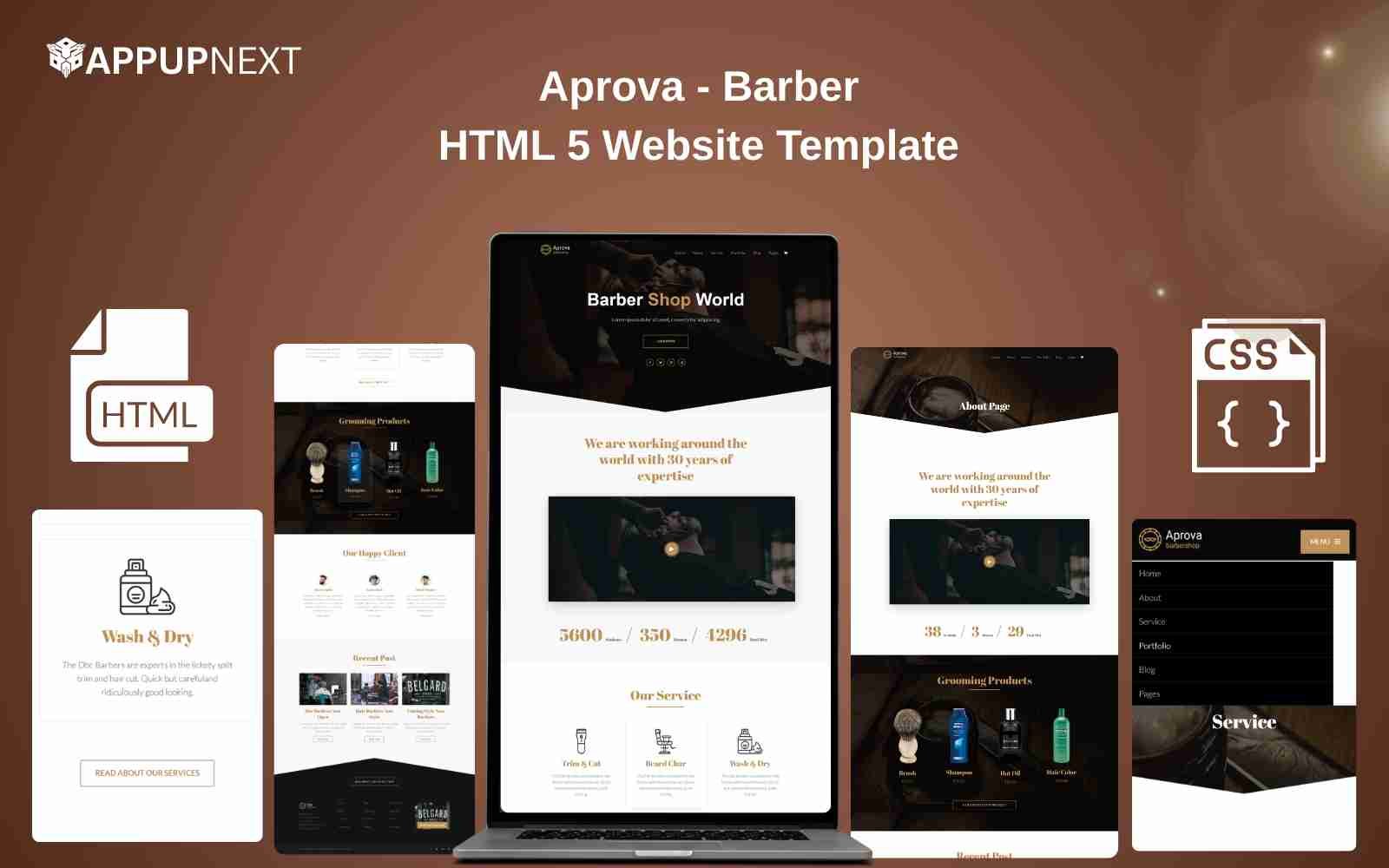 Aprova - Barber| HTML 5 Website Template