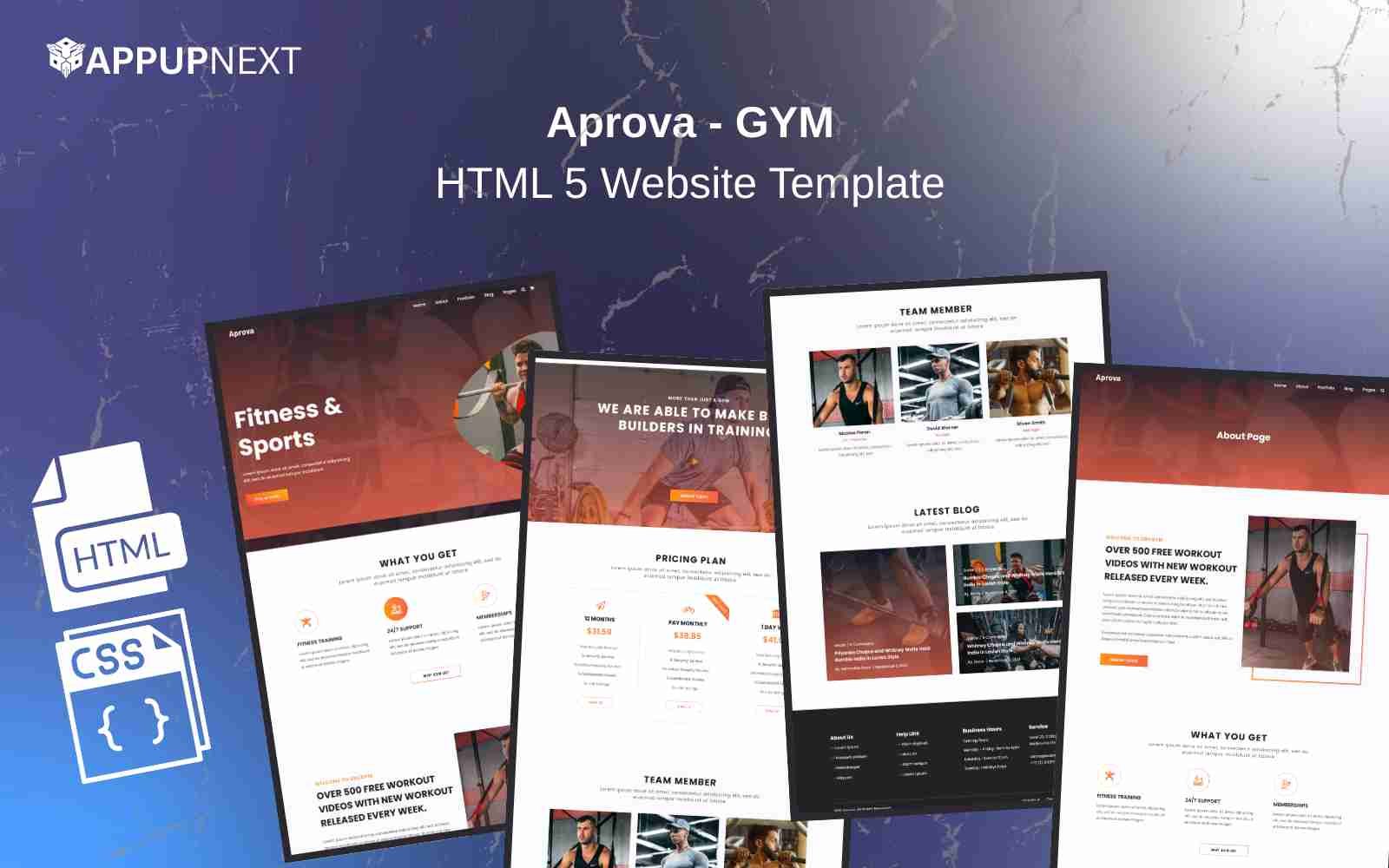 Aprova - Gym| HTML 5 Website Template