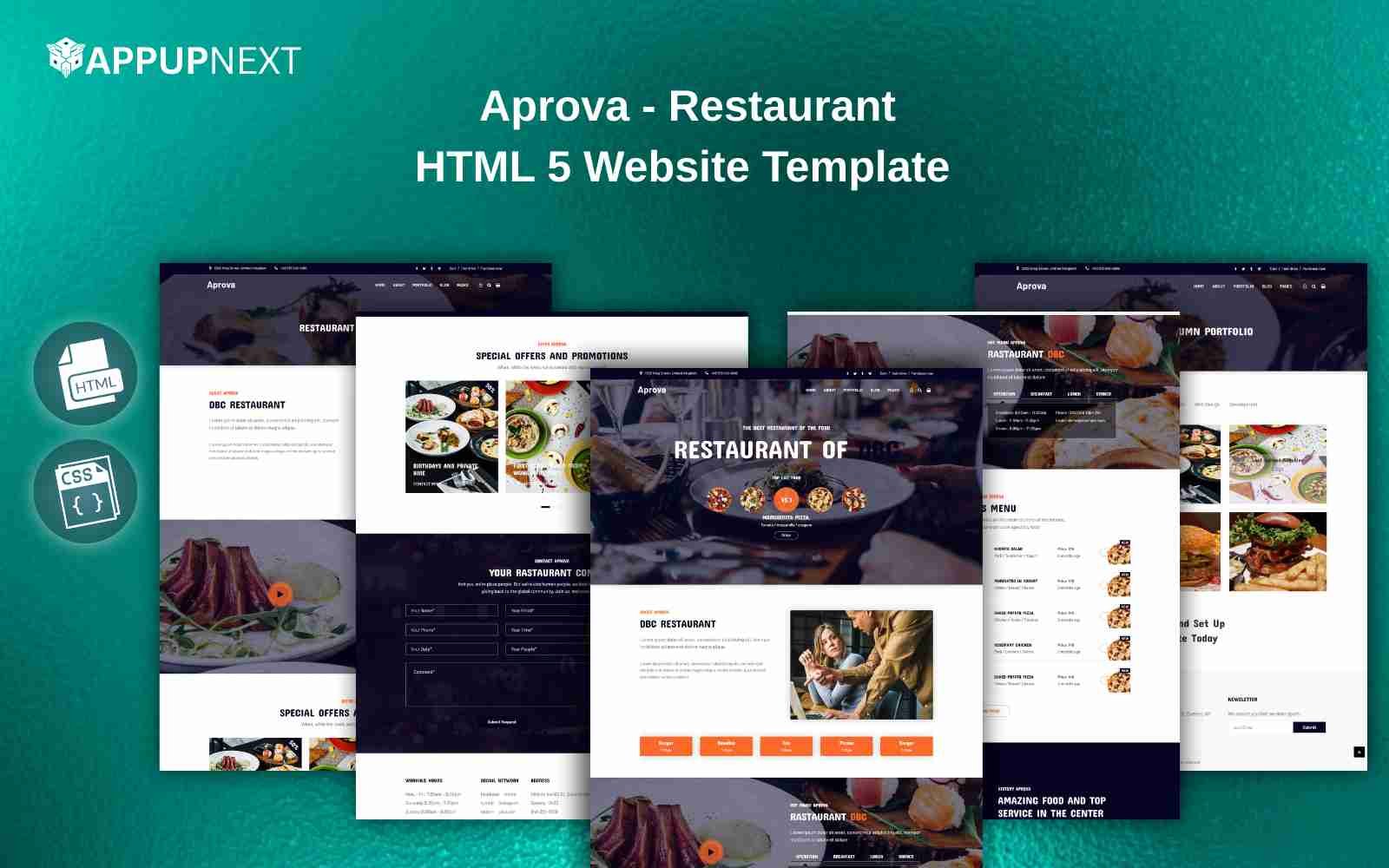 Aprova - Restaurant| HTML 5 Website Template
