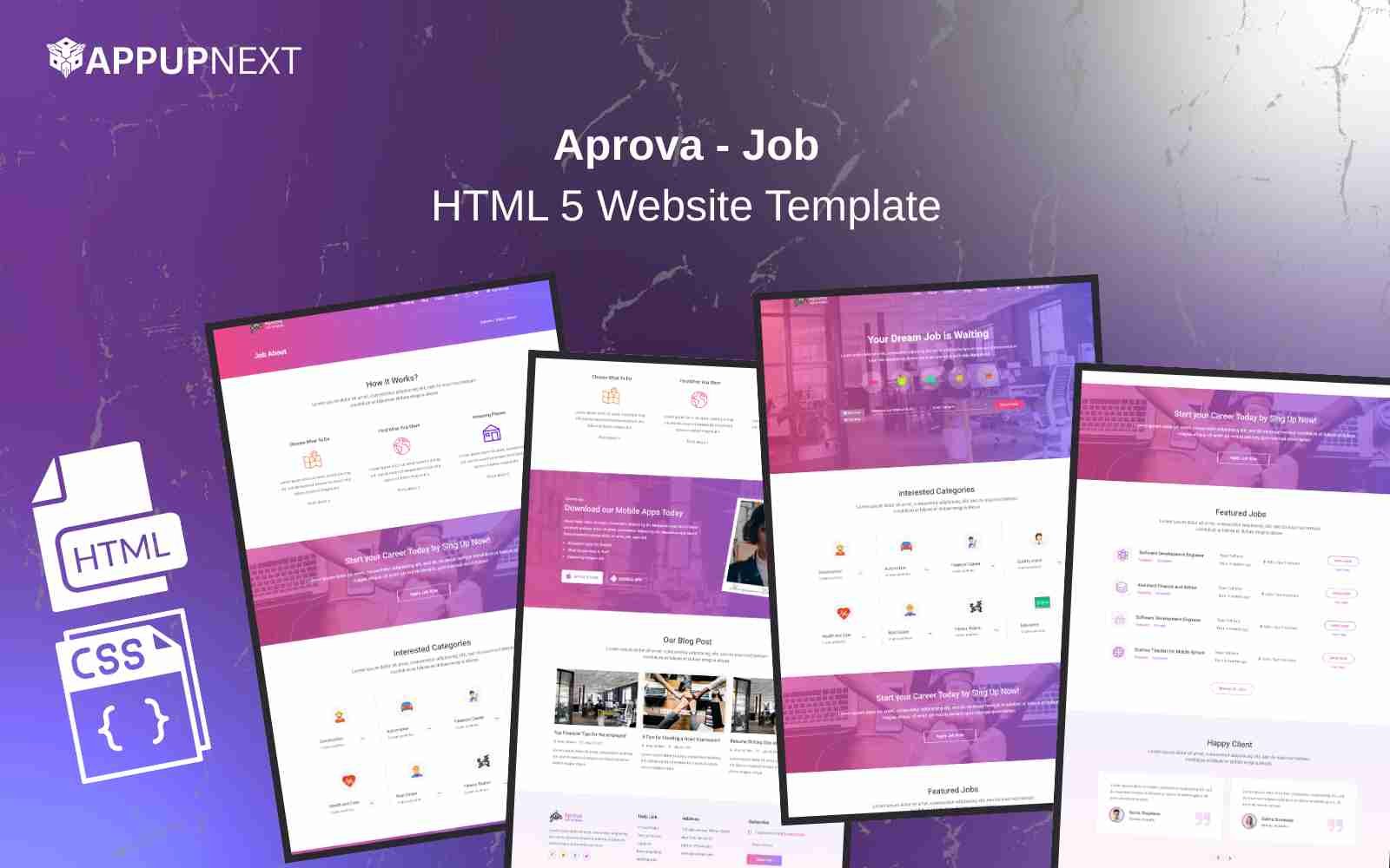 Aprova - Job| HTML 5 Website Template